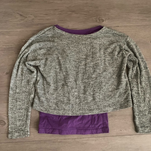 ⚡️3/$20 Sparkly long sleeve double layer shirt - Picture 3 of 6